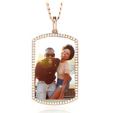 XL Dog Tag Picture Pendant